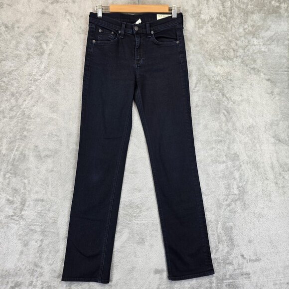 Rag & Bone Jeans Womens 27 Coal The Straight Made in USA Denim W1588K520COA - Picture 1 of 13